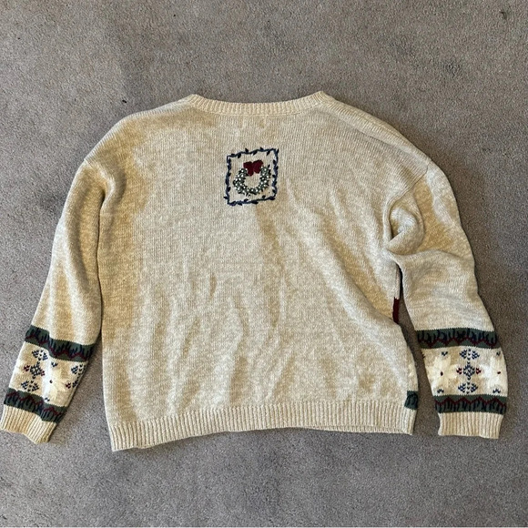 Nutcracker Christmas Cardigan Ugly Cute Cottagecore Grannycore - Picture 3 of 4